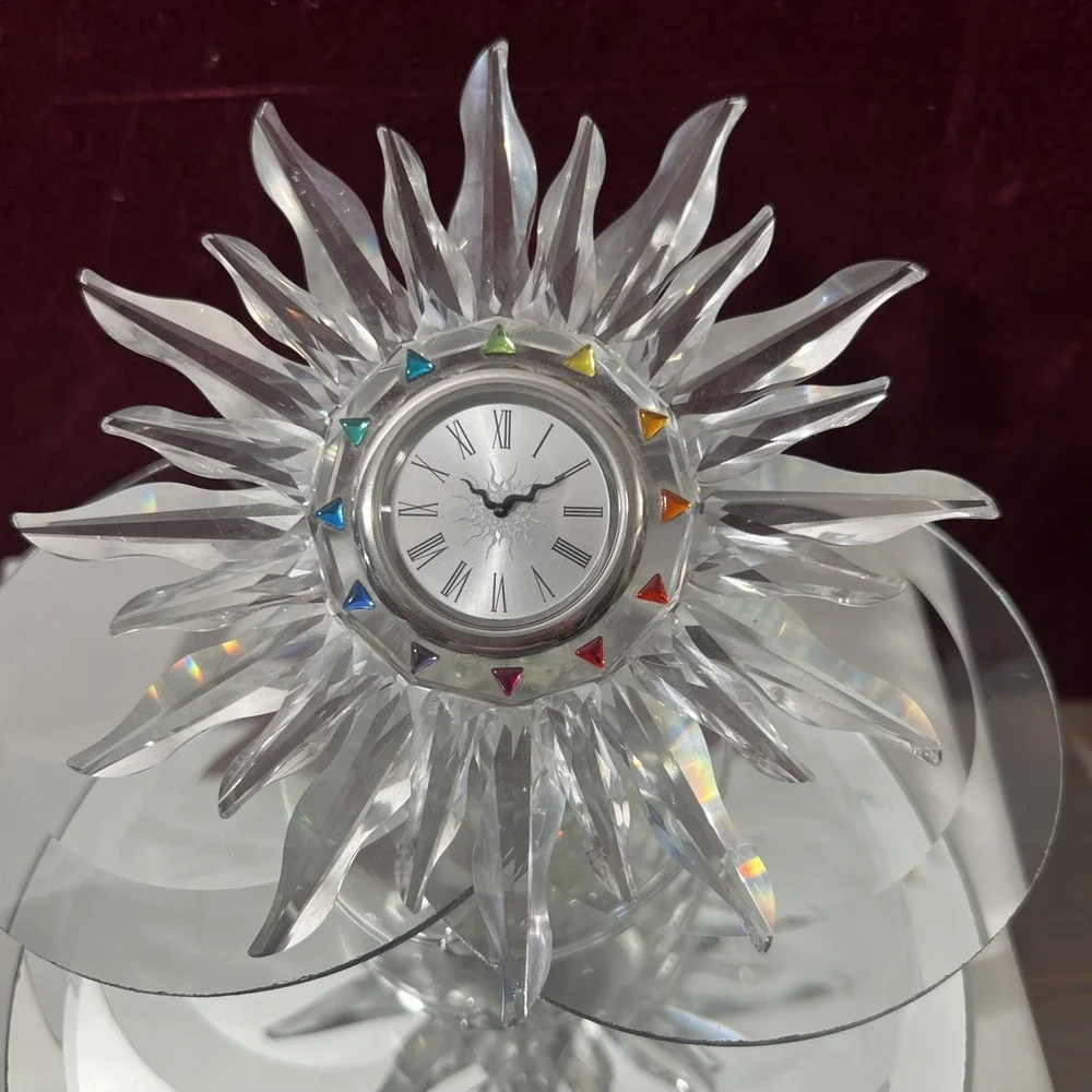 Swarovski Solaris Table Clock –‎ Crystal Clocks Collection